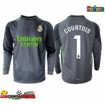 Camisa de Futebol Real Madrid Thibaut Courtois #1 Goleiro Equipamento Alternativo 2025-26 Manga Comprida